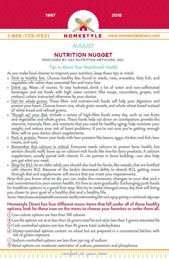 Nutrition Nugget August 2018... - Nutrition Nugget August 2018