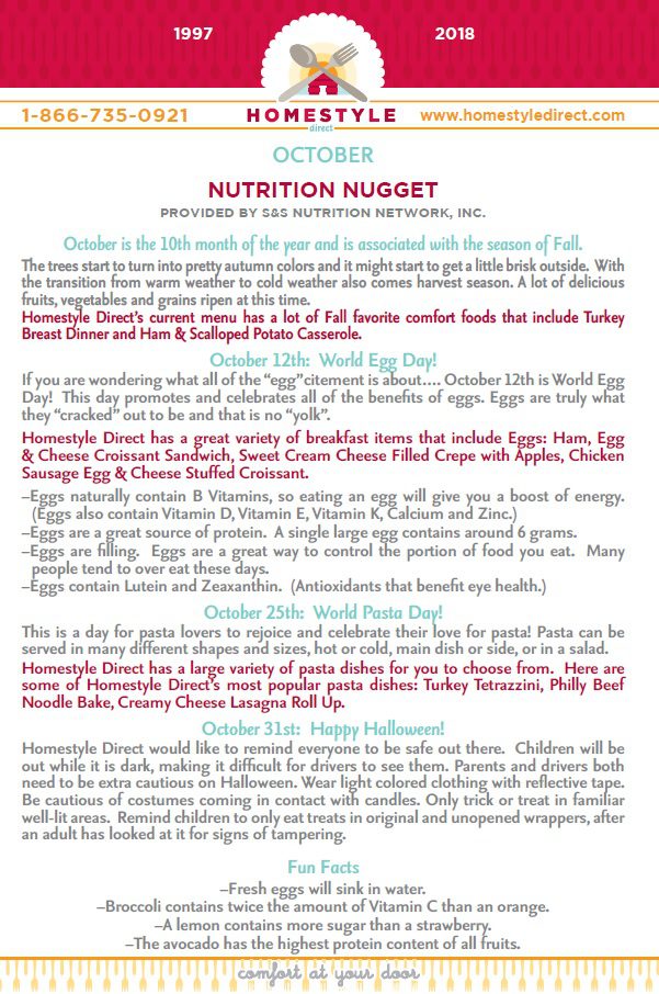 Nutrition Nugget... - Nutrition Nugget October 2018