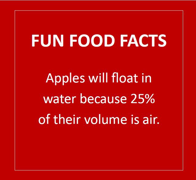 Fun Food Facts... - Fun Facts Apple c