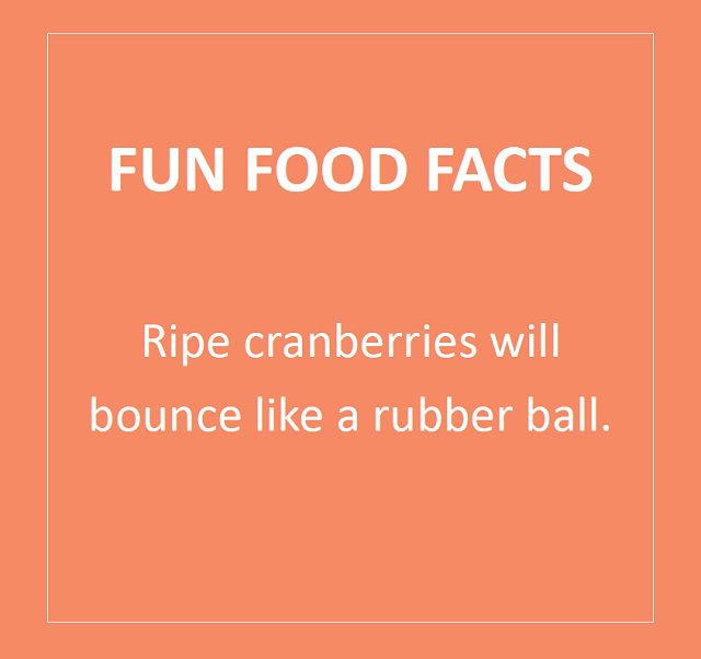 Fun Food Fact... - Fun Facts Cranberries c