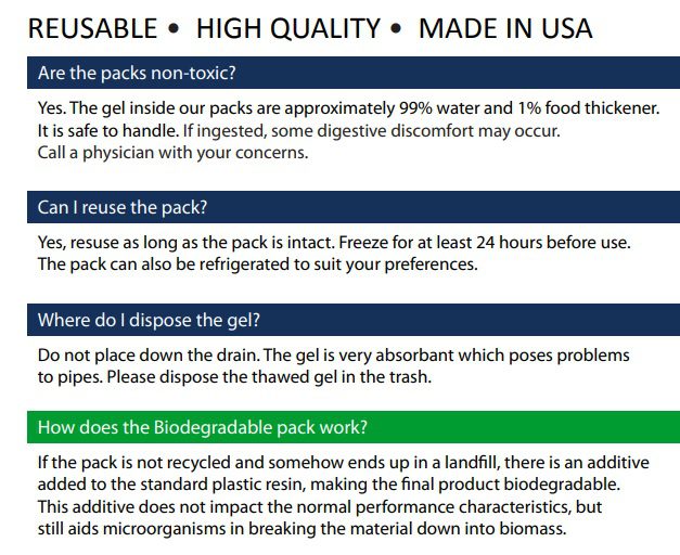 Some Information Regarding Gel Packs... - gel packs