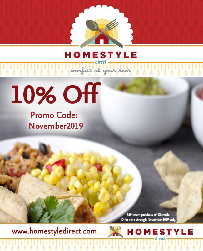 10% off in November... - Email Promo 10 percent off November Homestyle Direct