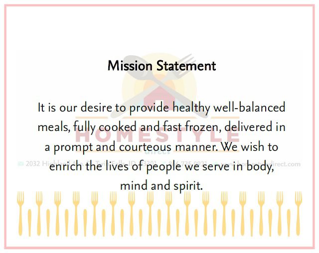 The Homestyle Direct Mission Statement... - Mission Statement c