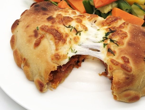 It's National Pepperoni Pizza Day! - 12 Pepperoni Cheese Calzone Baked 03 brighter c