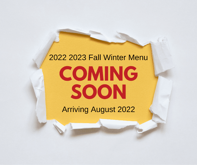 2022 2023 Fall Winter Menu