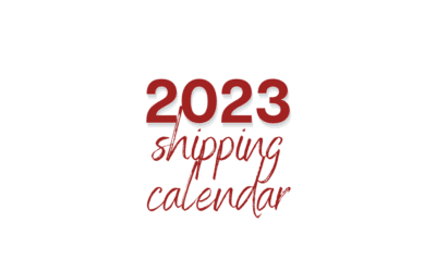 2023 Shipping Calendar