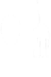 Our Food - Utensils Top Left White